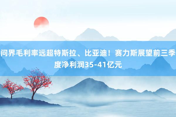 问界毛利率远超特斯拉、比亚迪！赛力斯展望前三季度净利润35-41亿元